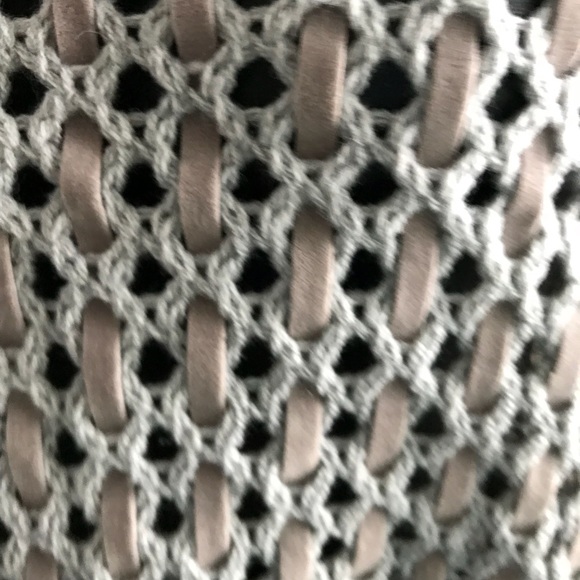 Ya Los Angeles Knit vest w velvety fringes size L - Picture 3 of 6